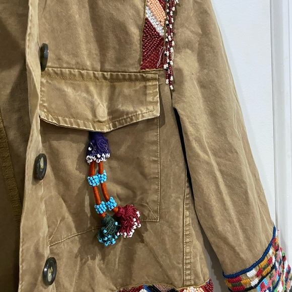 Brown embroidered jacket - Picture 5 of 6